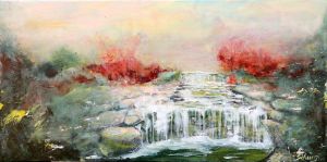 Wasser rot quer